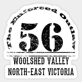 Woolshed 56 - Black Sticker